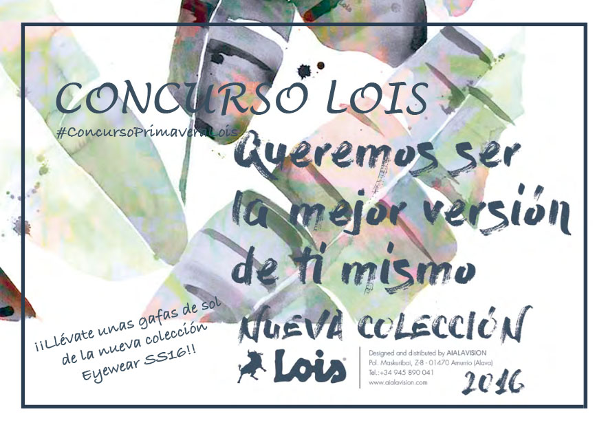 ¡CONCURSO LOIS! Gana unas gafas de sol SS16